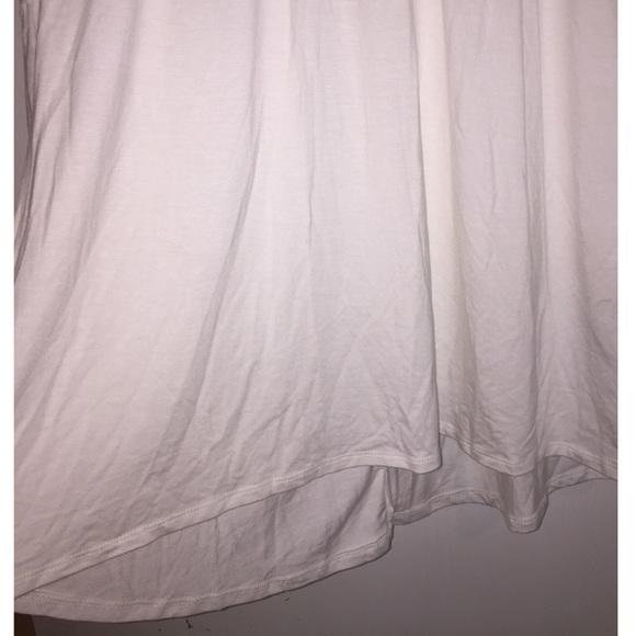 KATE & MALLORY Knit Top Lace Crochet Bodice Bell Sleeve High Low Hem Loose Fit - Picture 6 of 9